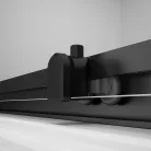 Polysan EASY BLACK zuhanyajtó oldalfallal, 1300x800mm, jobbos/balos