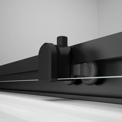 Polysan EASY BLACK zuhanyajtó oldalfallal, 1300x800mm, jobbos/balos