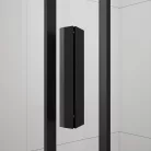 Polysan EASY BLACK zuhanyajtó oldalfallal, 1300x800mm, jobbos/balos