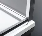 Polysan EASY LINE zuhanyajtó oldalfallal, jobbos/balos, 1300x900mm, transzparent üveg