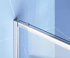 Polysan EASY LINE zuhanyajtó oldalfallal, jobbos/balos, 1400x700mm, transzparent üveg