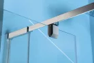 Polysan EASY LINE nyílóajtó oldalfallal, jobbos/balos, 900-1000x900mm, transzparent üveg