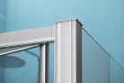 Polysan EASY LINE harmónikaajtó oldalfallal, jobbos/balos, 1000x800mm, transzparent üveg