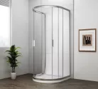 Polysan EASY LINE félköríves zuhanykabin, 900x900mm, transzparent üveg