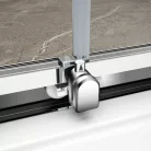 Polysan EASY LINE félköríves zuhanykabin, 1000x1000mm, transzparent üveg