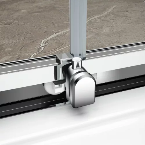 Polysan EASY LINE félköríves zuhanykabin, 1000x1000mm, transzparent üveg