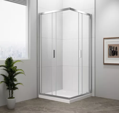 Polysan EASY LINE szögletes zuhanykabin, 900x900mm, transzparent üveg