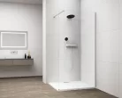 Polysan ESCA CHROME Walk-in zuhanyfal, falra szerelhető, transzparent üveg, 1200mm