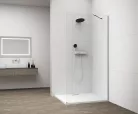Polysan ESCA CHROME Walk-in zuhanyfal, falra szerelhető, transzparent üveg, 1200mm