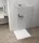 Polysan ESCA WHITE MATT Walk-in zuhanyfal, szabadonálló, transzparent üveg, 1300mm