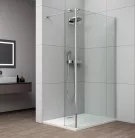 POLYSAN ESCA CHROM Walk-in zuhanyfal kiegészítő oldalfallal, 1400mm, kieg.: 585mm, transzparent üveg