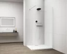 Polysan ESCA WHITE MATT Walk-in zuhanyfal, falra szerelhető, transzparent üveg, 1500mm