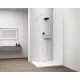 Polysan ESCA WHITE MATT Walk-in zuhanyfal, falra szerelhető, transzparent üveg, 1500mm