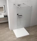 Polysan ESCA CHROME Walk-in zuhanyfal, szabadonálló, transzparent üveg, 1500mm