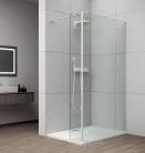 POLYSAN ESCA WHITE MATT Walk-in zuhanyfal kiegészítő oldalfallal, 1500mm, kieg.: 585mm, transzparent üveg