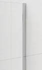 Polysan ESCA CHROME Walk-in zuhanyfal, falra szerelhető, transzparent üveg, 400mm