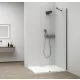 Polysan ESCA GUN METAL Walk-in zuhanyfal, falra szerelhető, transzparent üveg, 400mm