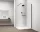 Polysan ESCA BLACK MATT Walk-in zuhanyfal, falra szerelhető, transzparent üveg, 900mm