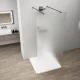 Polysan ESCA GUN METAL Walk-in zuhanyfal, szabadon álló, matt üveg, 1000mm