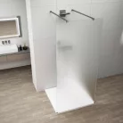 Polysan ESCA GUN METAL Walk-in zuhanyfal, szabadon álló, matt üveg, 1100mm