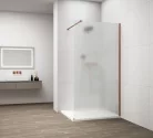 Polysan ESCA COPPER MATT Walk-in zuhanyfal, falra szerelhető, matt üveg, 700mm