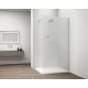 Polysan ESCA CHROME Walk-in zuhanyfal, falra szerelhető, matt üveg, 900mm