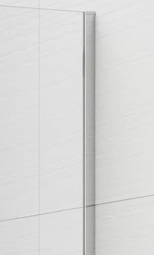 Polysan ESCA CHROME Walk-in zuhanyfal, falra szerelhető, matt üveg, 900mm