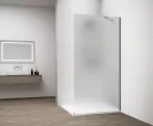 Polysan ESCA CHROME Walk-in zuhanyfal, falra szerelhető, matt üveg, 900mm
