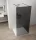 Polysan ESCA BLACK MATT Walk-in zuhanyfal, szabadonálló, füst üveg, 1000mm