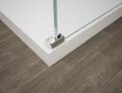 Polysan ESCA CHROME Walk-in zuhanyfal, falra szerelhető, füst üveg, 1300mm