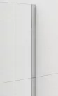 Polysan ESCA CHROME Walk-in zuhanyfal, falra szerelhető, füst üveg, 1500mm