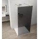 Polysan ESCA GOLD MATT Walk-in zuhanyfal, szabadonálló, füst üveg, 1500mm