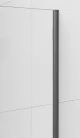 Polysan ESCA GUN METAL Walk-in zuhanyfal, falra szerelhető, füst üveg, 700mm