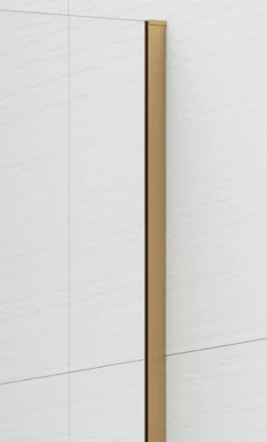 Polysan ESCA GOLD MATT Walk-in zuhanyfal, falra szerelhető, füst üveg, 800mm