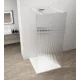 Polysan ESCA WHITE MATT Walk-in zuhanyfal, szabadonálló, flutes üveg, 1000mm