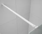 Polysan ESCA WHITE MATT Walk-in zuhanyfal, szabadonálló, flutes üveg, 1000mm
