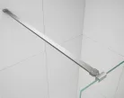 Polysan ESCA CHROME Walk-in zuhanyfal, szabadonálló, flutes üveg, 1300mm