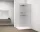 Polysan ESCA WHITE MATT Walk-in zuhanyfal, falra szerelhető, flutes üveg, 700mm