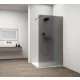 Polysan ESCA COPPER MATT Walk-in zuhanyfal, falra szerelhető, matt füst üveg, 1000mm