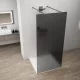 Polysan ESCA GUN METAL Walk-in zuhanyfal, szabadon álló, füst üveg, 1000mm