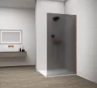 Polysan ESCA COPPER MATT Walk-in zuhanyfal, falra szerelhető, matt füst üveg, 1100mm