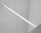 Polysan ESCA WHITE MATT Walk-in zuhanyfal, szabadonálló, füst üveg, 1300mm