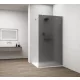 Polysan ESCA CHROME Walk-in zuhanyfal, falra szerelhető, matt füst üveg, 700mm
