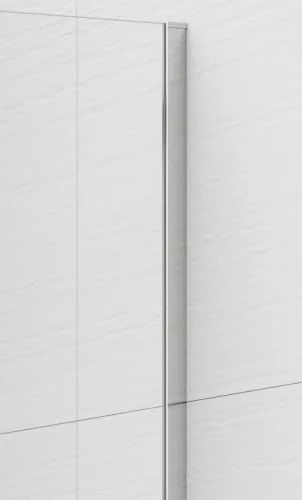 Polysan ESCA CHROME Walk-in zuhanyfal, falra szerelhető, matt füst üveg, 700mm