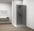 Polysan ESCA WHITE MATT Walk-in zuhanyfal, falra szerelhető, matt füst üveg, 900mm