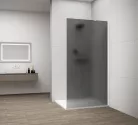 Polysan ESCA WHITE MATT Walk-in zuhanyfal, falra szerelhető, matt füst üveg, 900mm