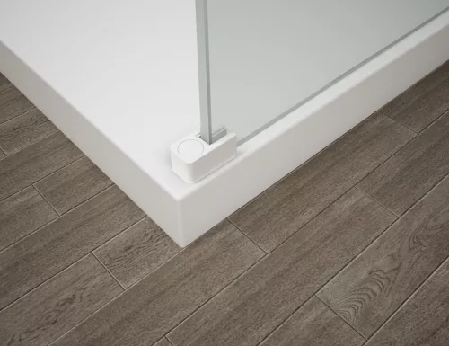 Polysan ESCA WHITE MATT Walk-in zuhanyfal, falra szerelhető, matt füst üveg, 900mm