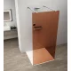 Polysan ESCA CHROME Walk-in zuhanyfal, szabadonálló, barna üveg, 1500mm