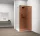 Polysan ESCA GUN METAL Walk-in zuhanyfal, falra szerelhető, barna üveg, 700mm