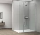 Polysan ESCA CHROME zuhanyoldalfal, 700mm, nyilóajtóval, 300mm